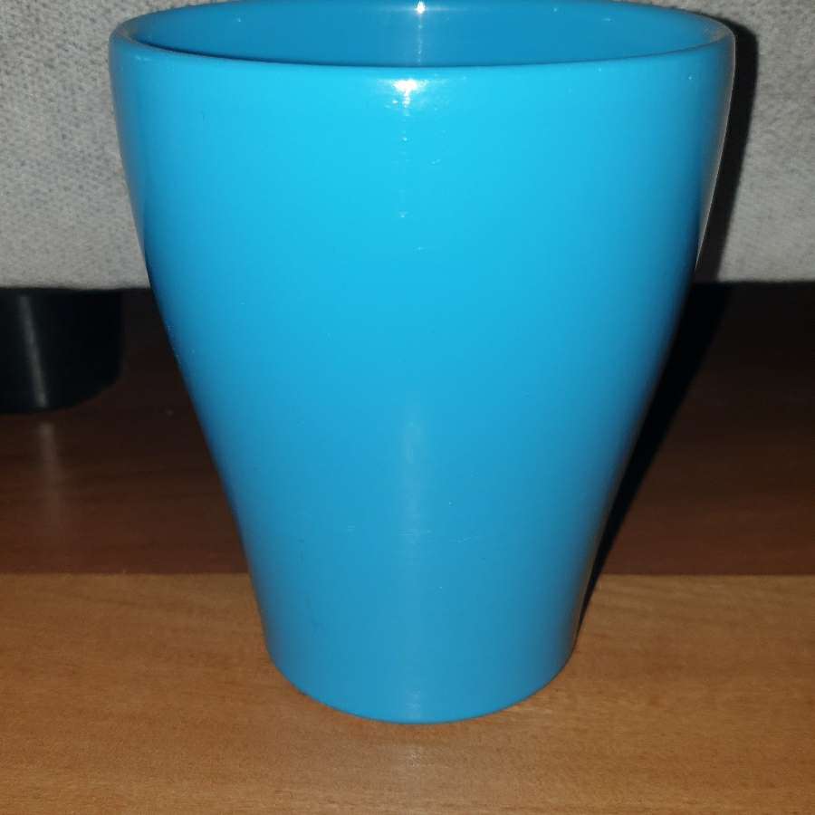 Doniczka, osłonka niebieska, ceramiczna wysoka nowa