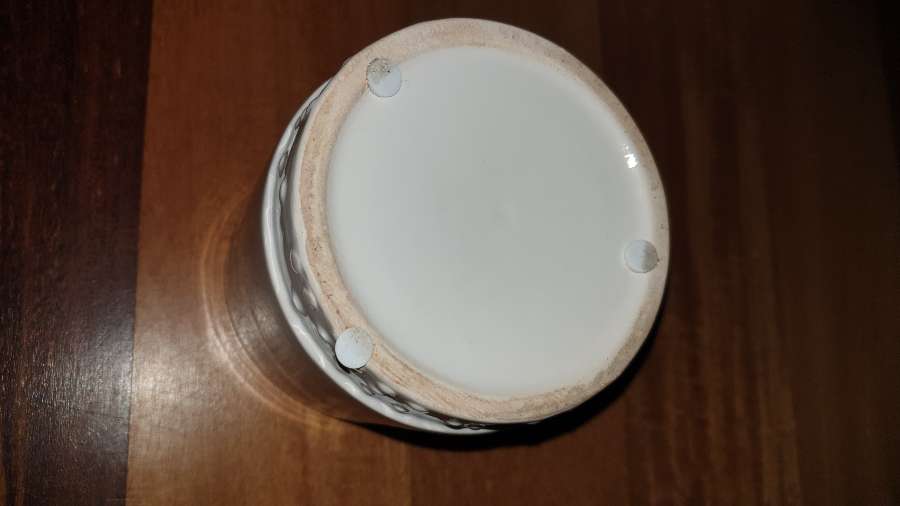 Osłonka ceramiczna biała z sercem, Walentynki  4