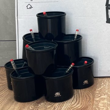 Zestaw Leni (doniczka + osłonka + miernik) 9/7