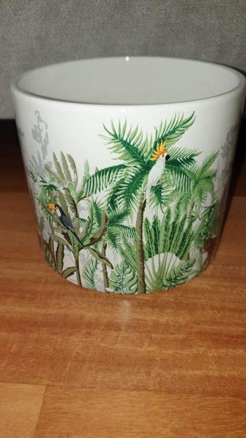 Osłonka doniczka ceramiczna dzika dżungla 2