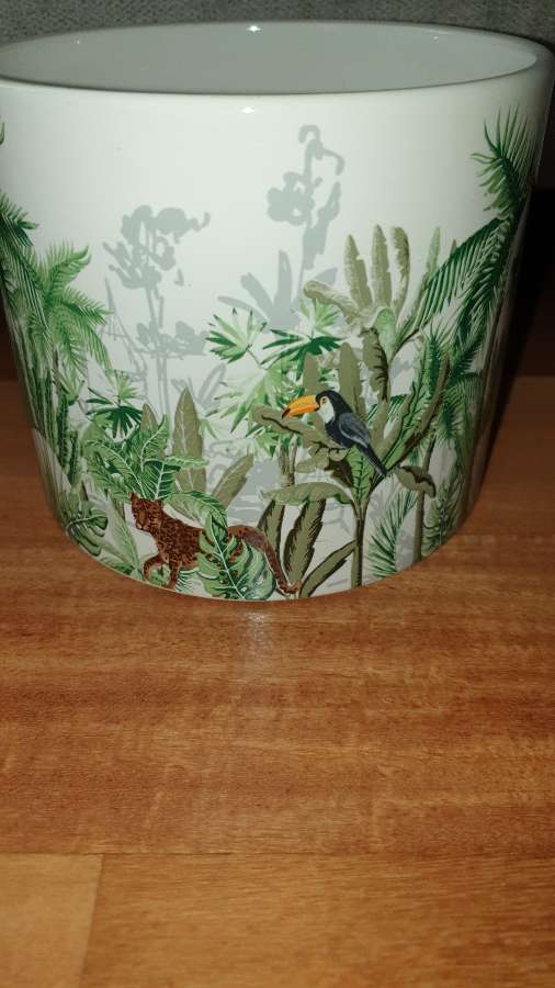 Osłonka doniczka ceramiczna dzika dżungla 3