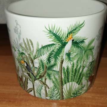 Osłonka doniczka ceramiczna dzika dżungla