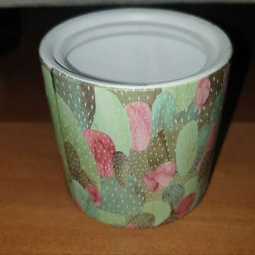 Osłonka, doniczka ceramiczna z kaktusami