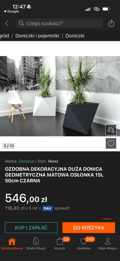 Donica doniczka osłonka duża 5