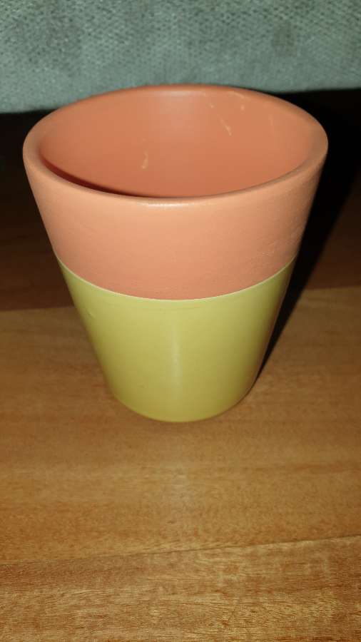 Osłonka doniczka gliniana,ceramiczna, szkliwiona 2