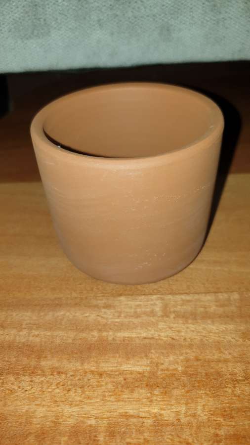 Osłonka, doniczka  ceramiczna brązowa nowa 2