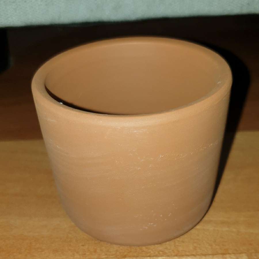 Osłonka, doniczka  ceramiczna brązowa nowa