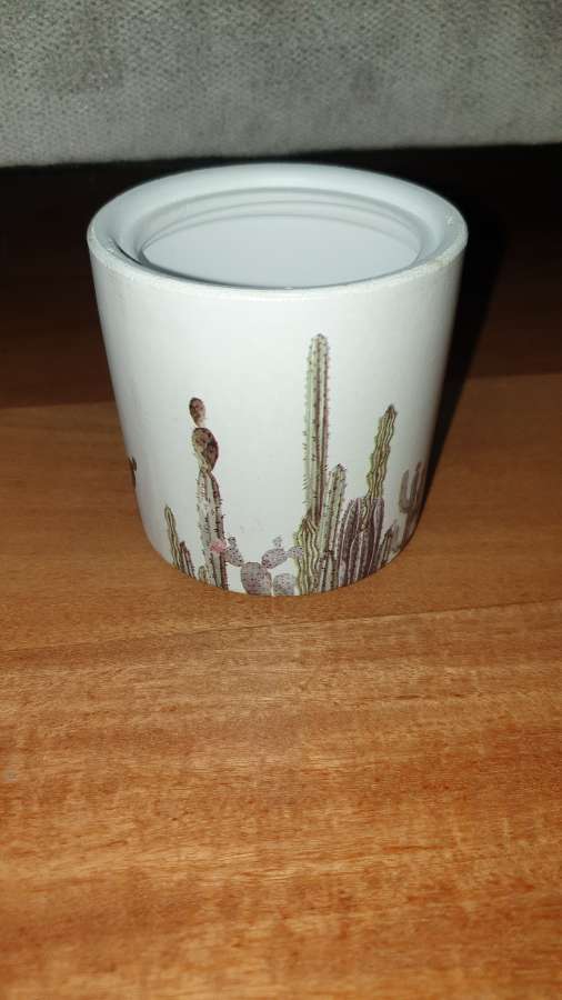 Osłonka doniczka ceramiczna z kaktusami 3