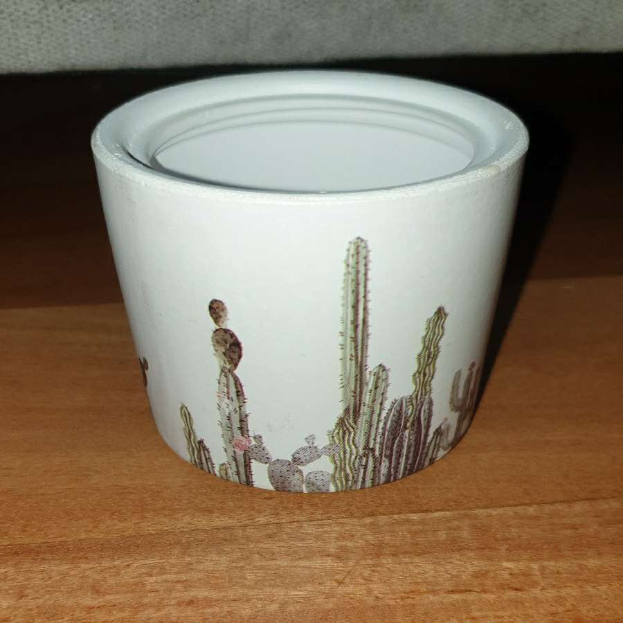 Osłonka doniczka ceramiczna z kaktusami