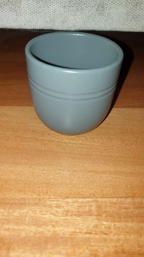 Osłonka doniczka ceramiczna szara nowa 2