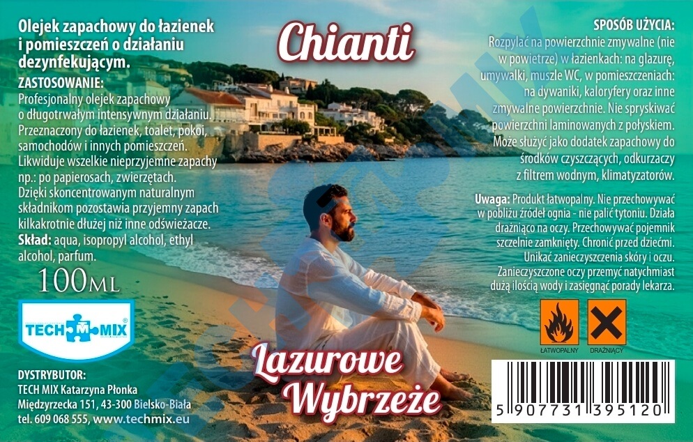 OLEJEK DEZYNFEKUJĄCO-ZAPACHOWY 100ML LAZUROWE WYBRZEŻE - ODŚWIEŻACZ