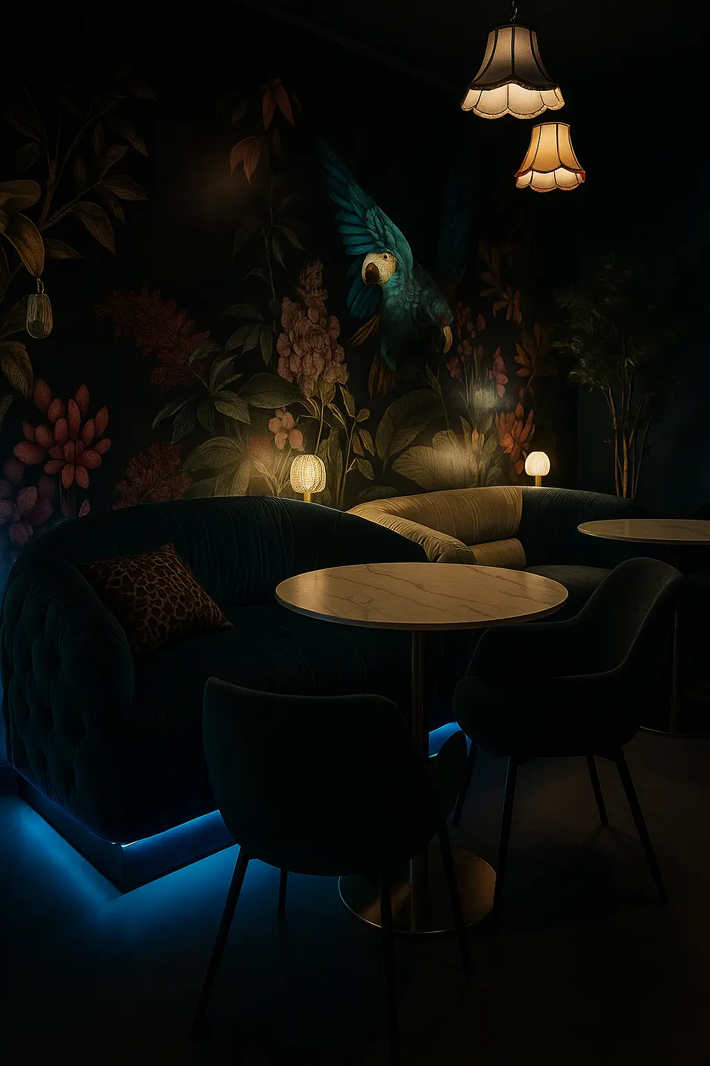 SI AI Bar Lounge - Signature cocktails and atmospheric lighting