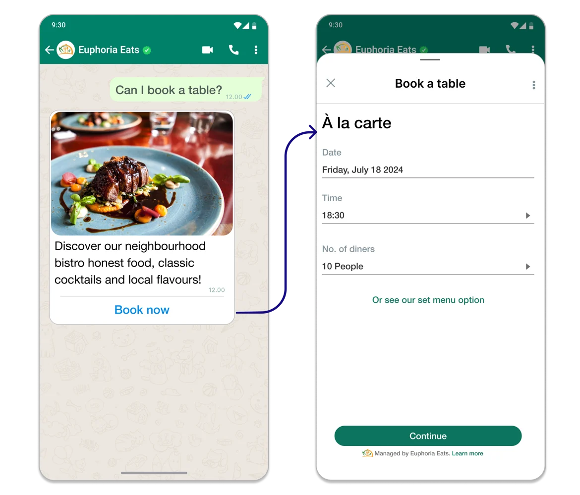 Improve business efficiency with WhatsApp flows