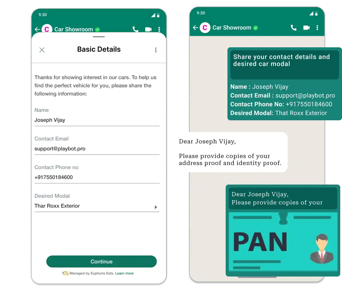 WhatsApp Chat bot to handle post purchase support