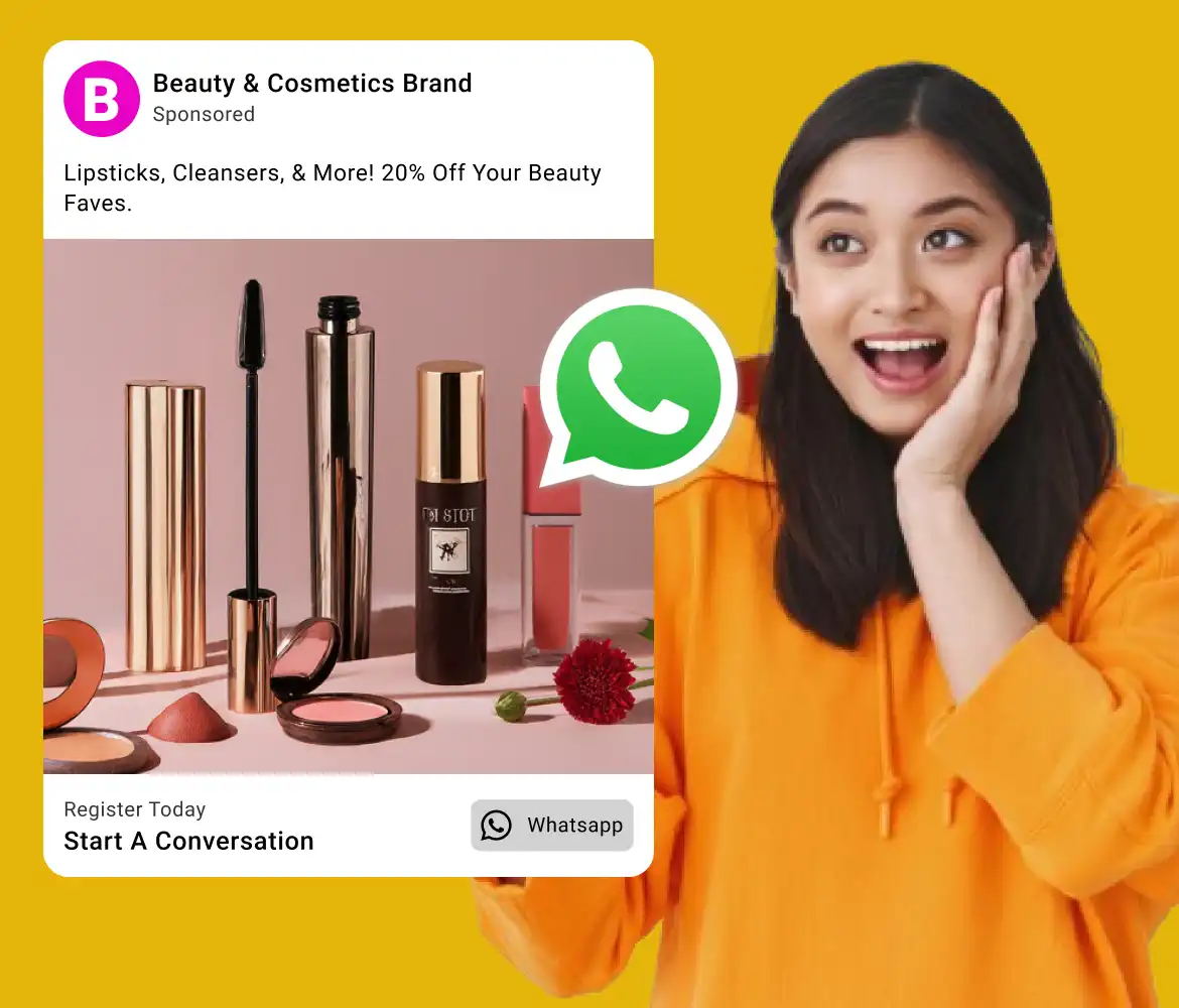 Attract new beauty clients with Playbot Pro's WhatsApp ads, QR codes, and automated appointment booking.