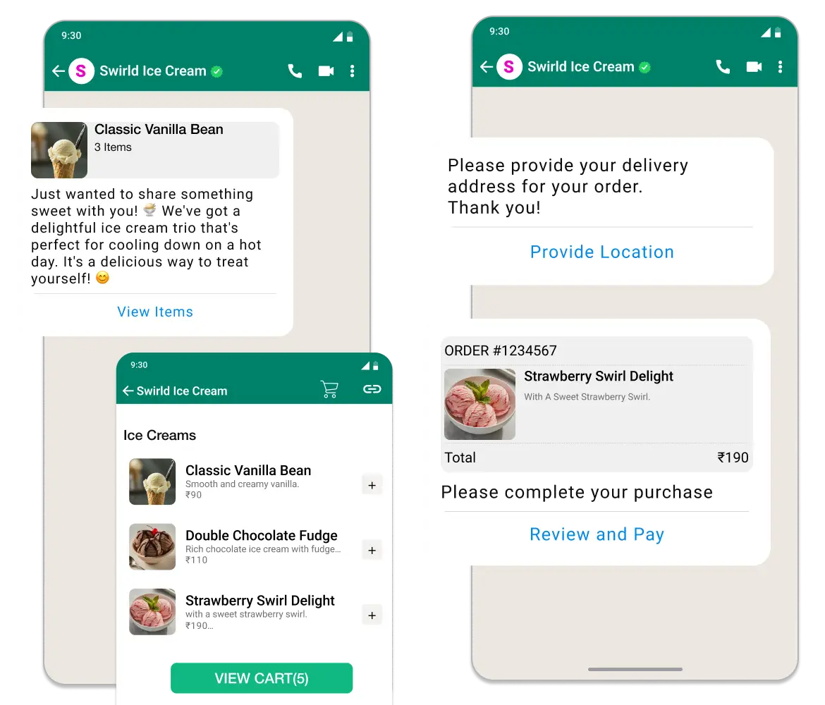 Boost restaurant sales and customer satisfaction with WhatsApp ordering and personalized service.