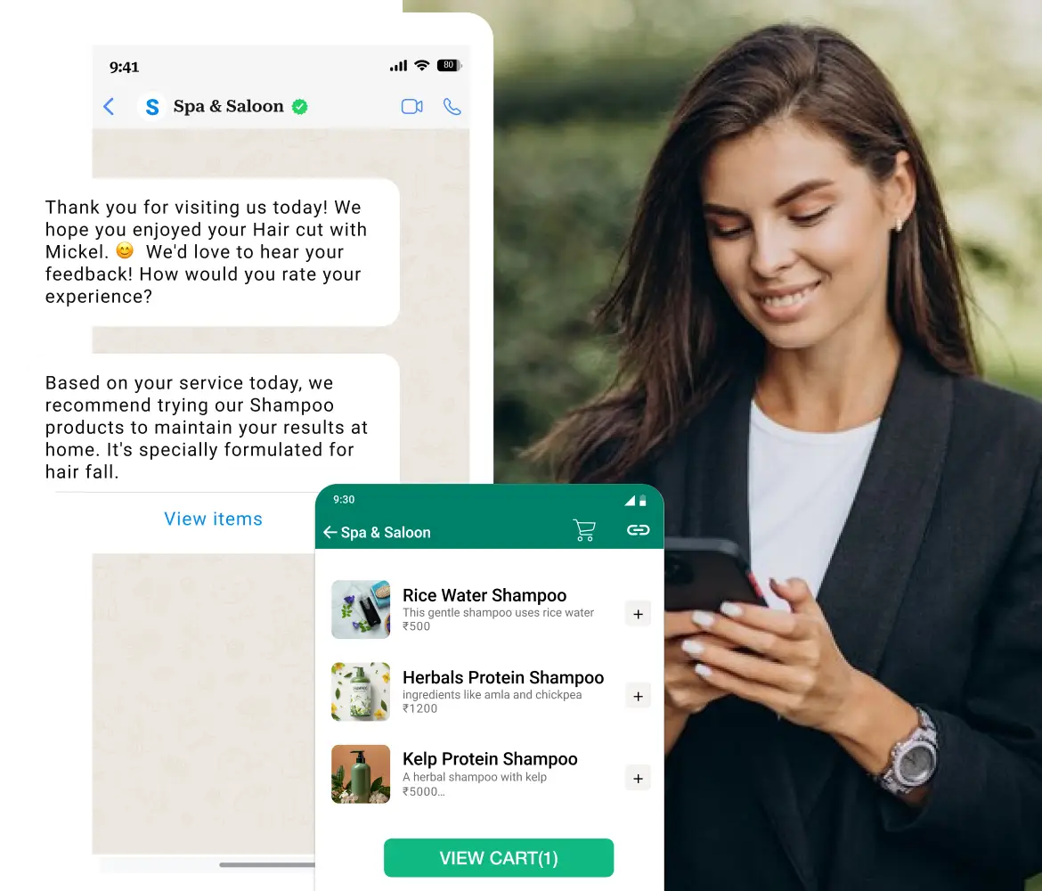 Enhance spa & salon client loyalty with Playbot Pro's WhatsApp feedback collection, referral programs, and service improvement tools.