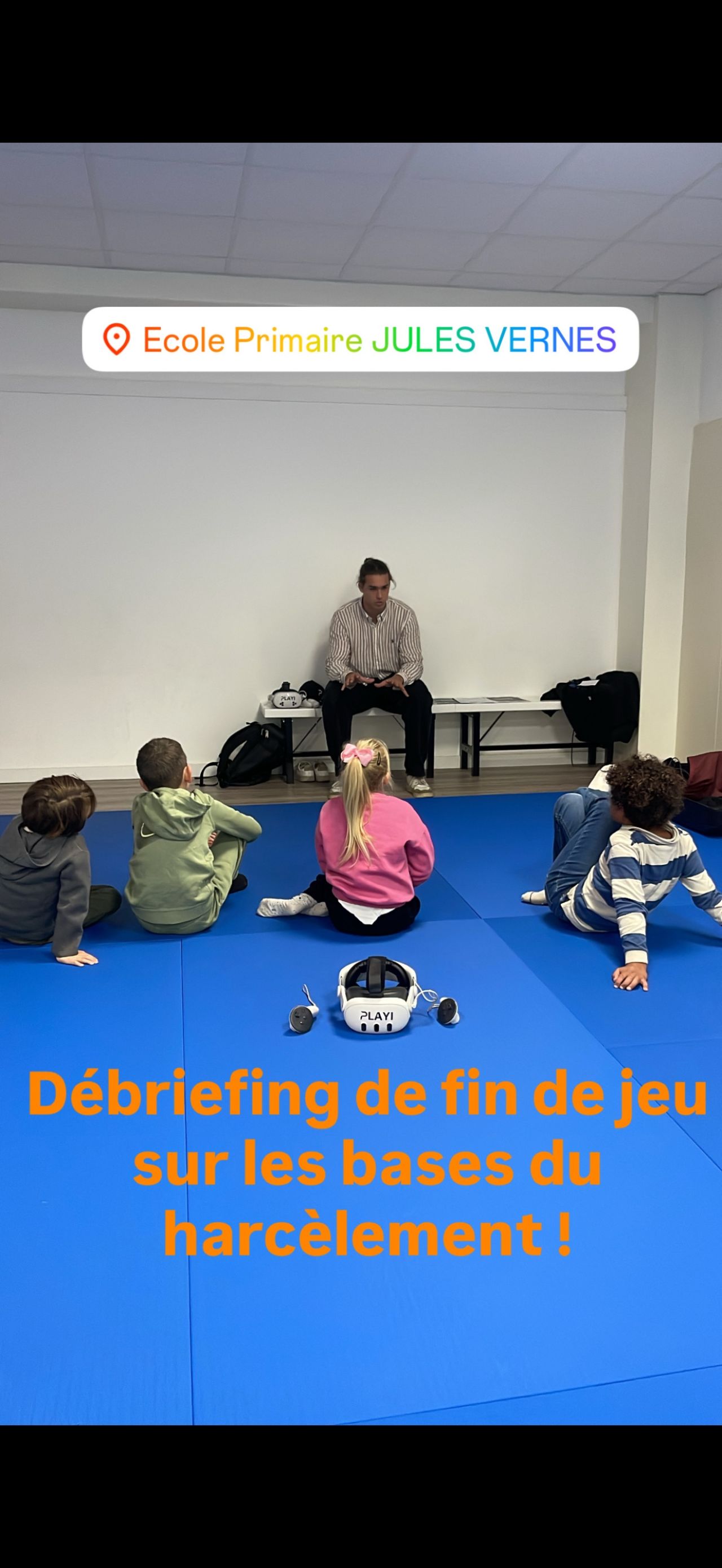 Média terrain associé au retour d’expérience : Prévenir le harcèlement en CM2 avec l’immersion : deux écoles et un Point Jeunes.