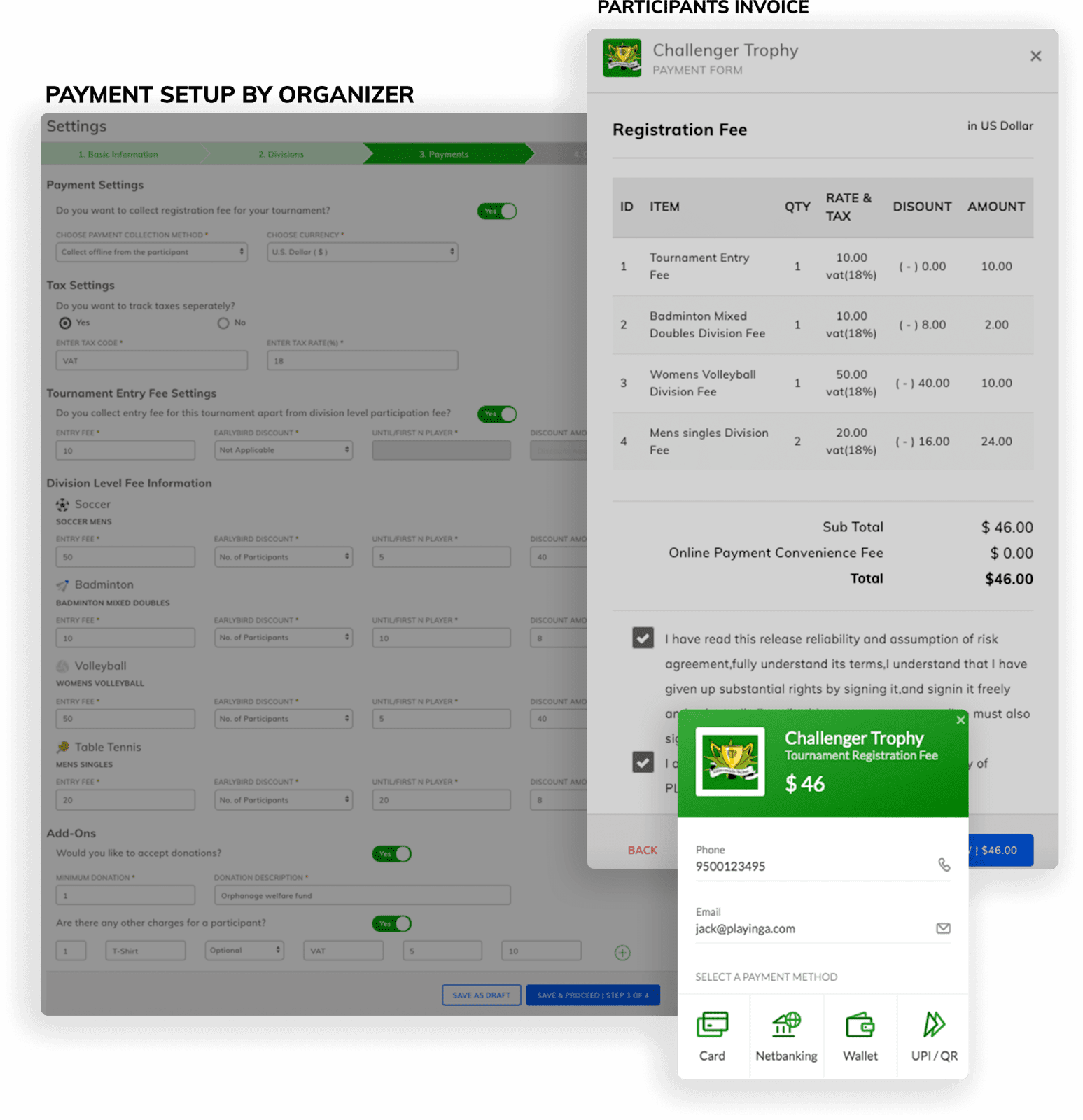 Rugby Union Team Registration And Online Payments