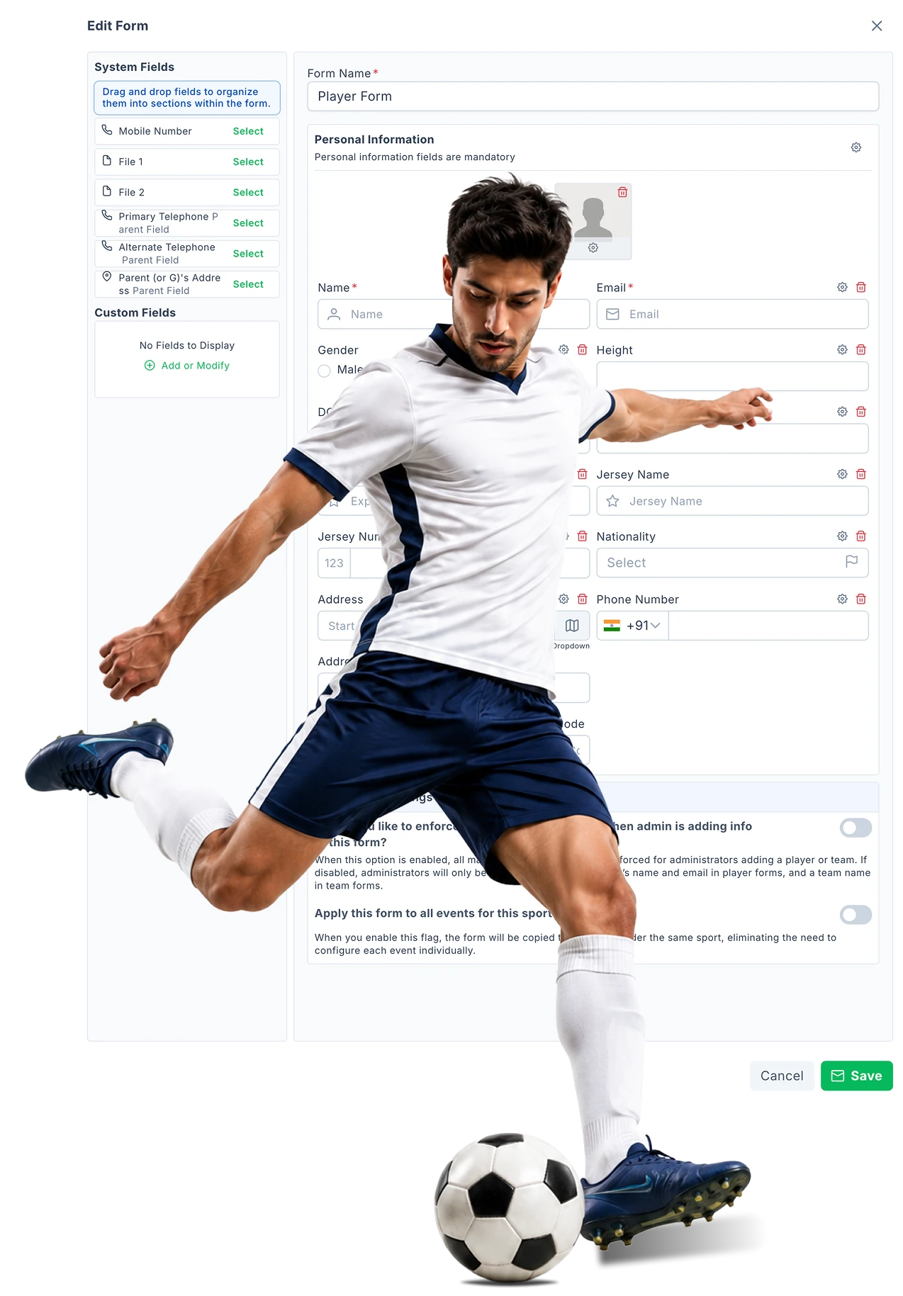 Custom Registration Forms
