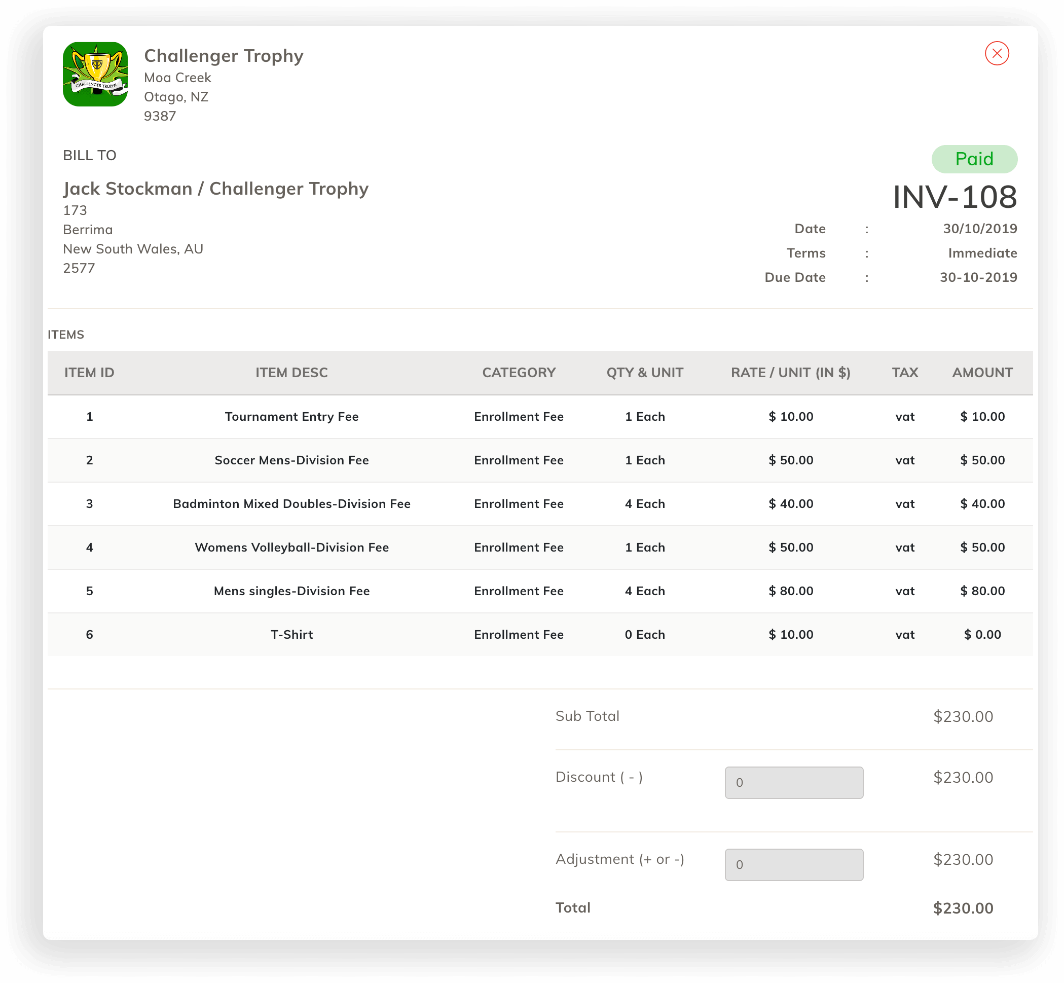 Team Finances Team Finances