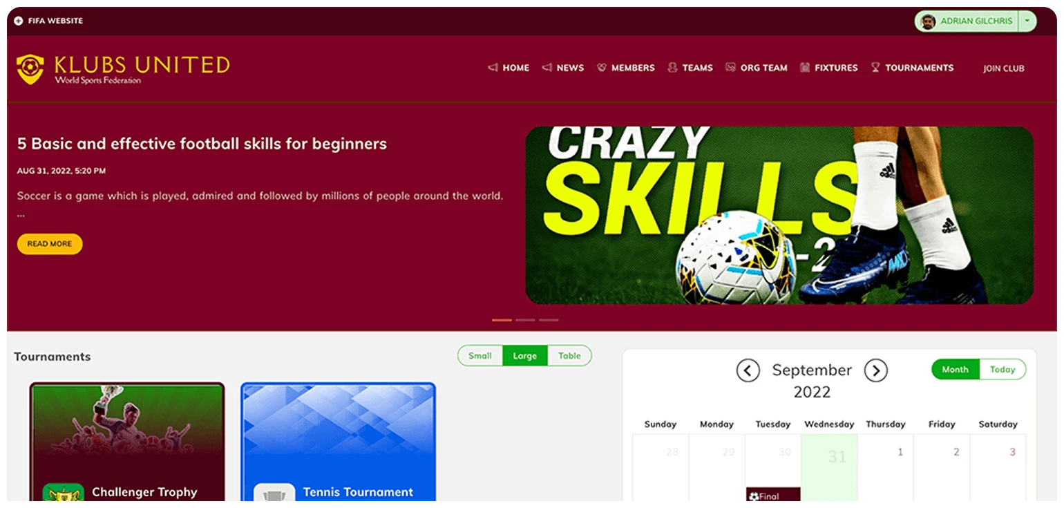 Club Management Platform