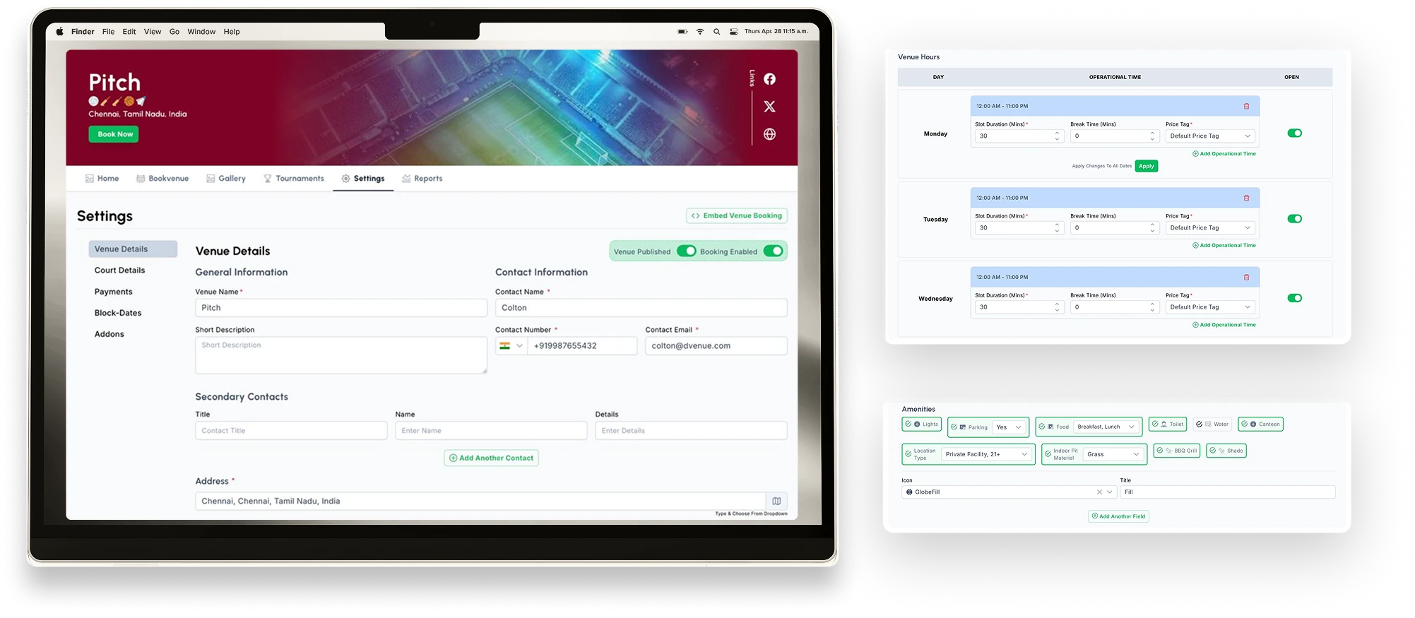 Sports Facility Management & Booking Platform