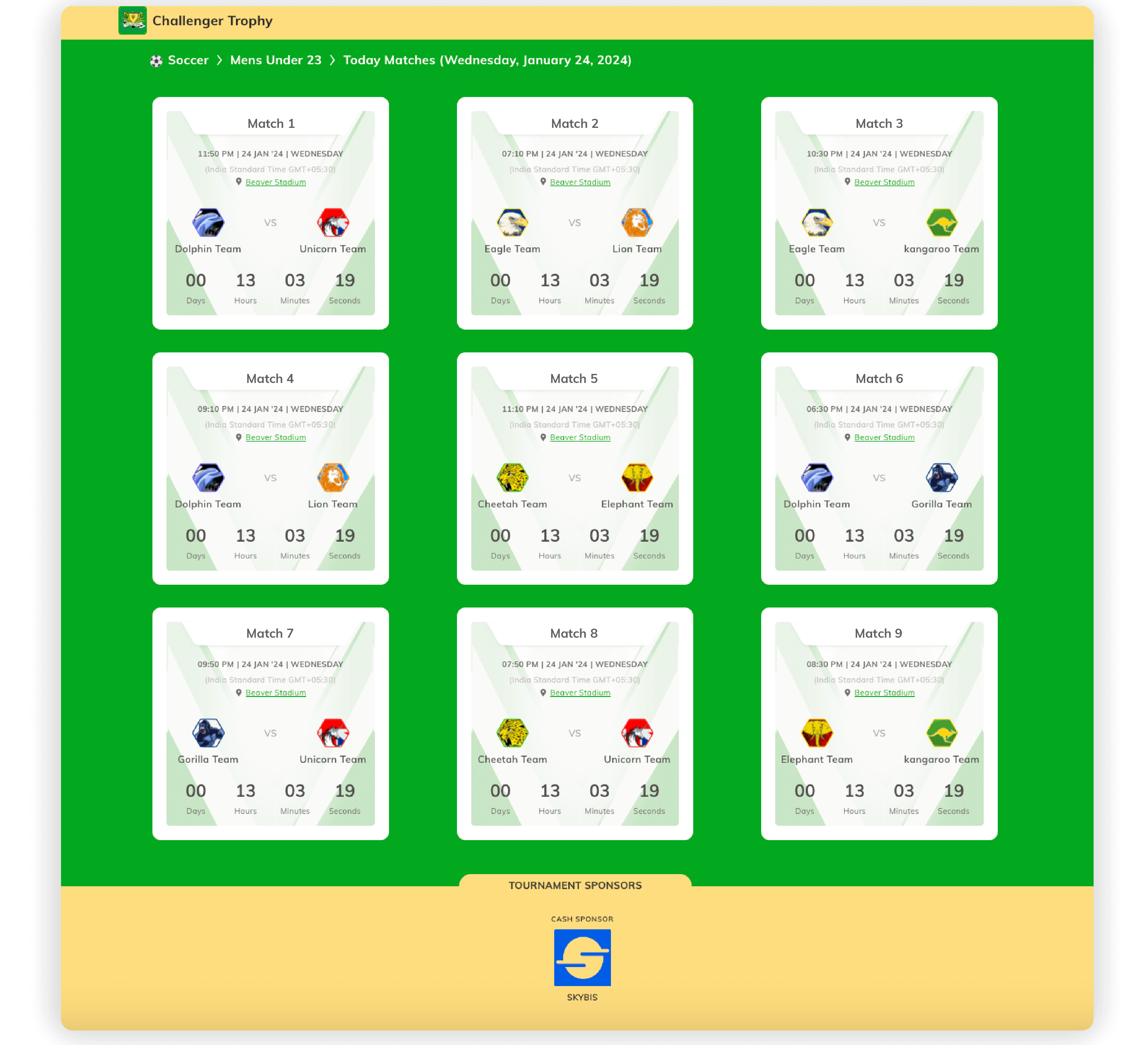 Knockout Fixture