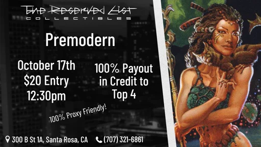 10/17/26 Premodern Tournament
