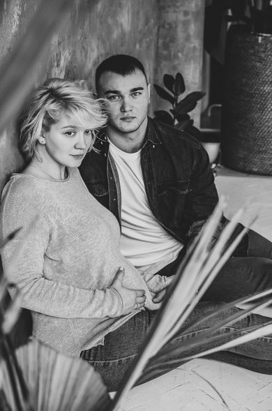 couple, maternity, family