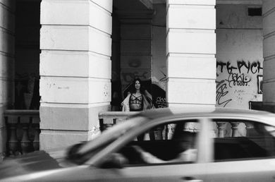 blackandwhite, street, film, portrait, fashion