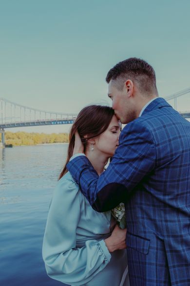 couple, wedding, family