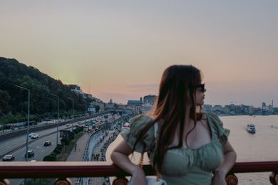 portrait, content, street