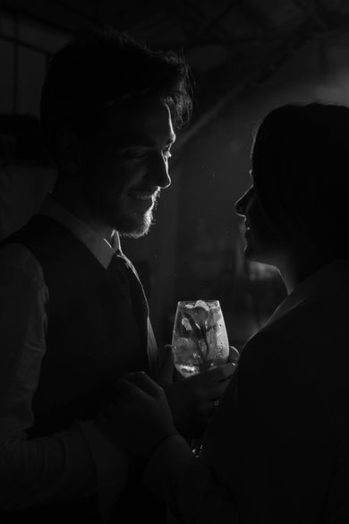 couple, blackandwhite