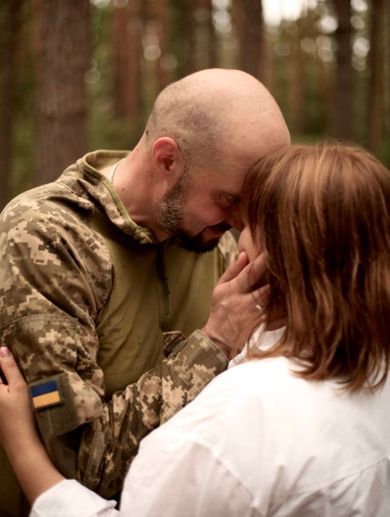 couple, street, ukraine, family, portrait