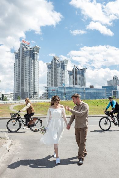 couple, wedding, family, portrait