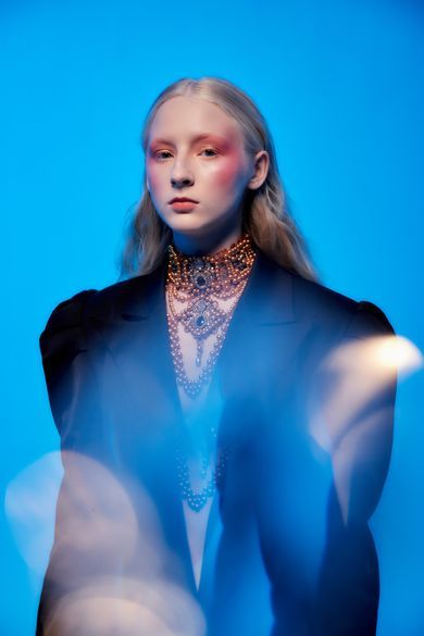 portrait, content, fashion
