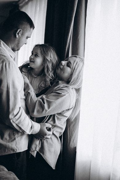 blackandwhite, children, family