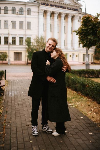 couple, street