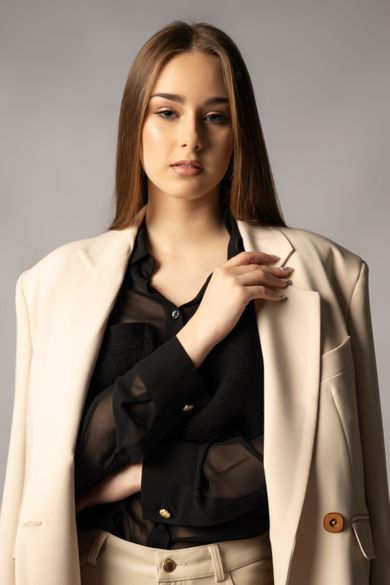 portrait, content, fashion