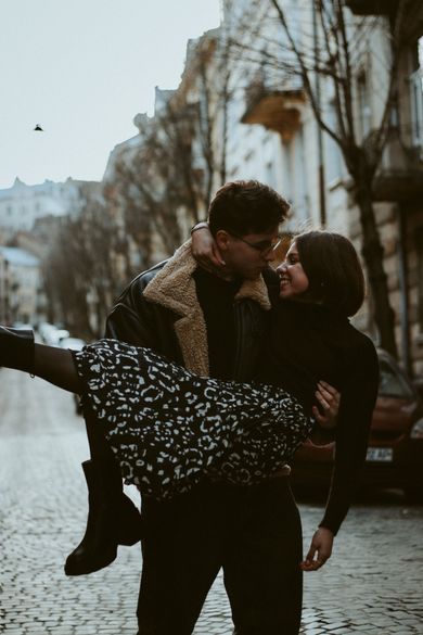 couple, street