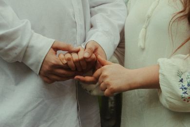 couple, street, portrait