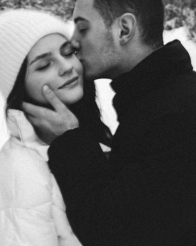 couple, blackandwhite