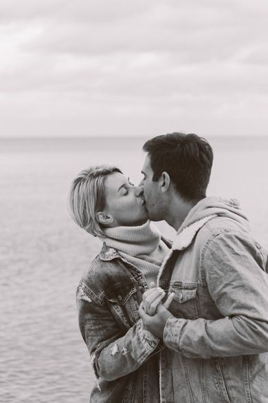 couple, blackandwhite