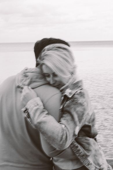 couple, blackandwhite