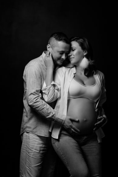 blackandwhite, maternity, family
