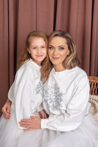 portrait, children, family