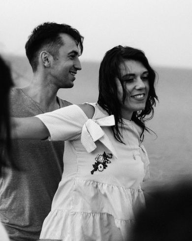 couple, blackandwhite