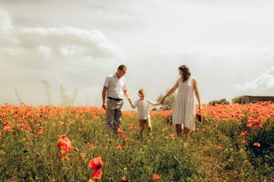 couple, children, family