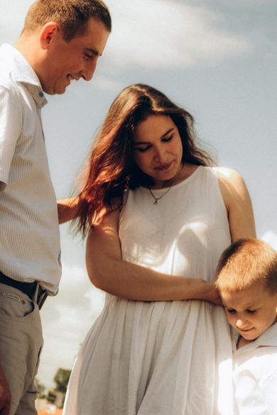 couple, children, family